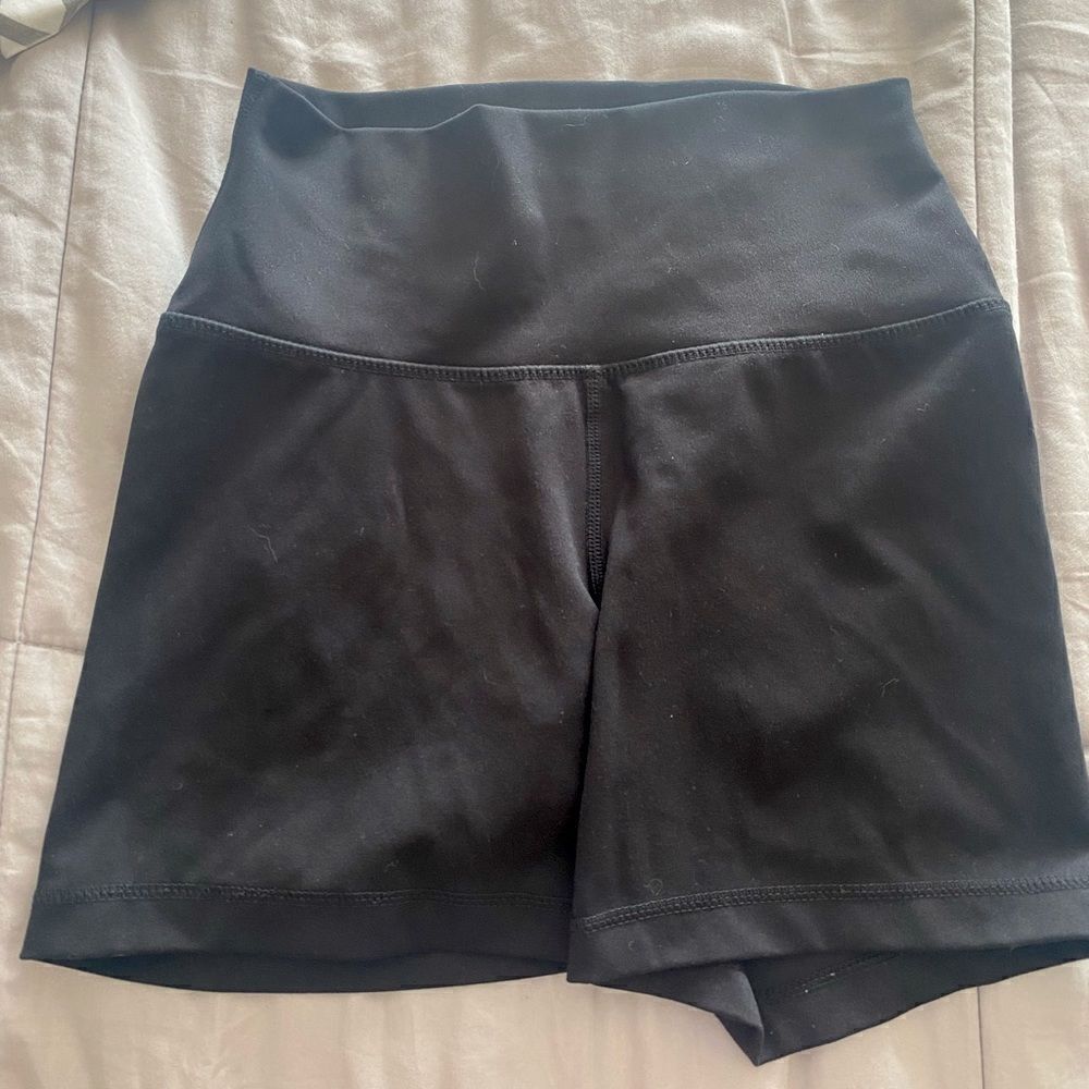 Yogalicious black yoga shorts size M